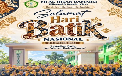 Semarak Hari Batik Nasional di MI Al Ihsan Damarsi: Mengenal Asal Usul dan Makna Warisan Budaya Dunia